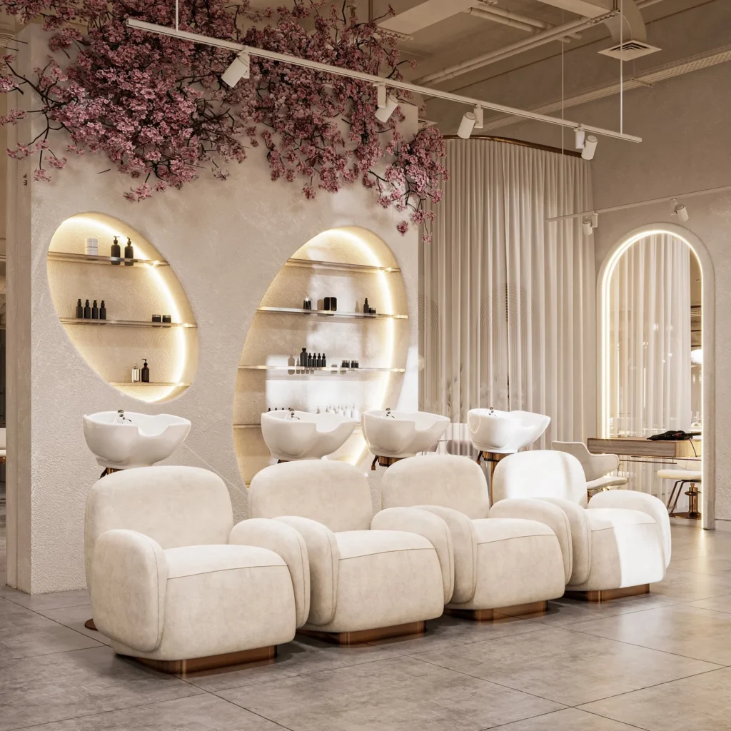 Experience refined aesthetics with Salon Interior Design and Fitout.