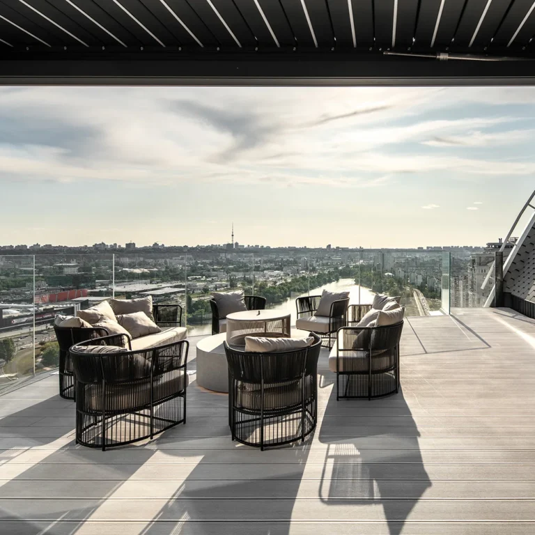 Designing penthouse terraces for Skyline Retreats