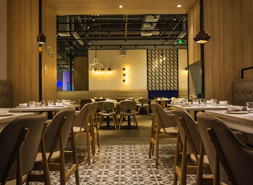 Where luxury meets comfort – Rawabi's signature cafe interior design in the heart of Dubai.