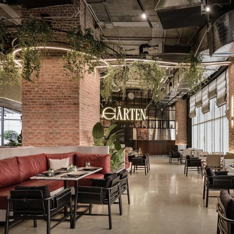 Contemporary Flair in a Sophisticated Dubai Restaurant Interior Design.