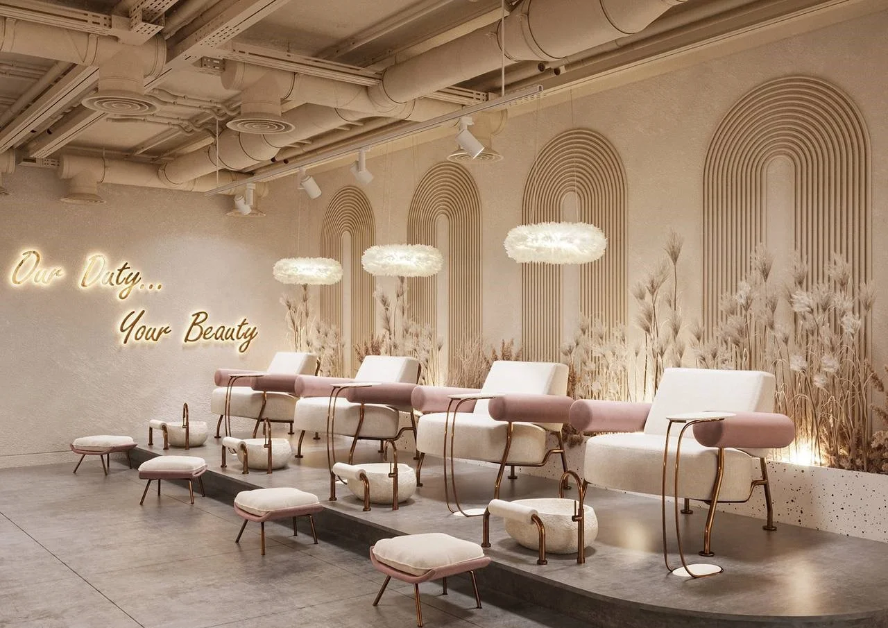 salon layout designs in dubai