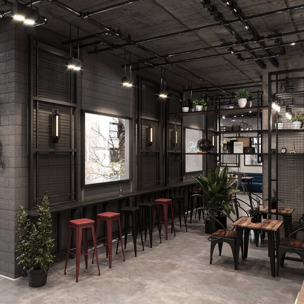 Rustic Bliss: Warm and inviting – experience homely charm in this Dubai Cafe Interior Design.
