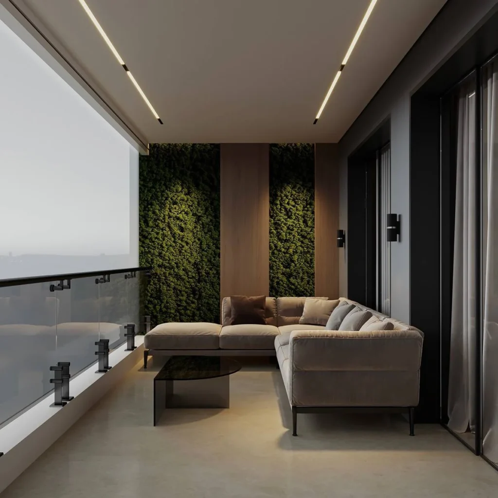 Timeless vista with classic elegance in Dubai Penthouse Terrace Interior Design.
