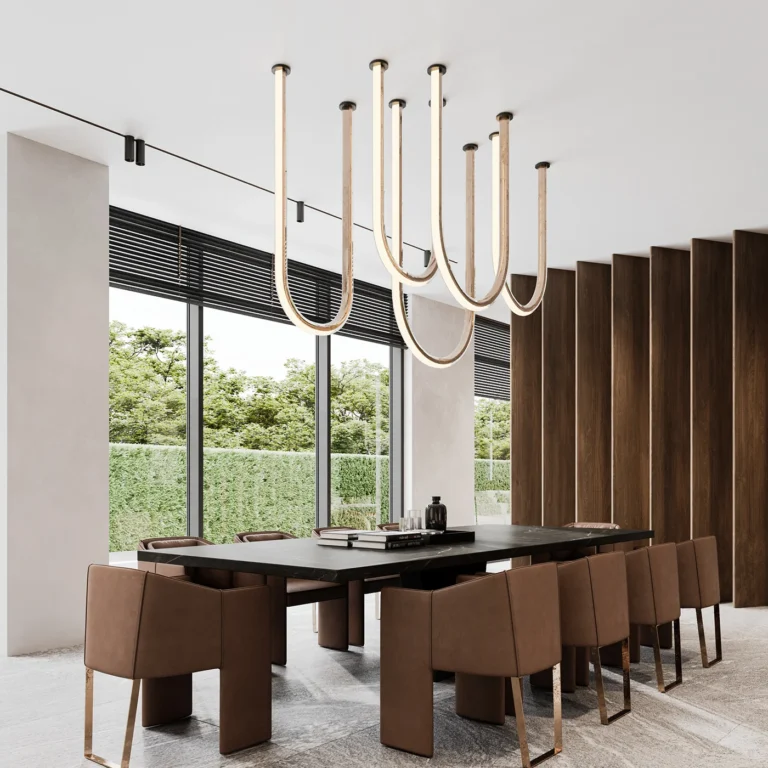 villa interior dining space