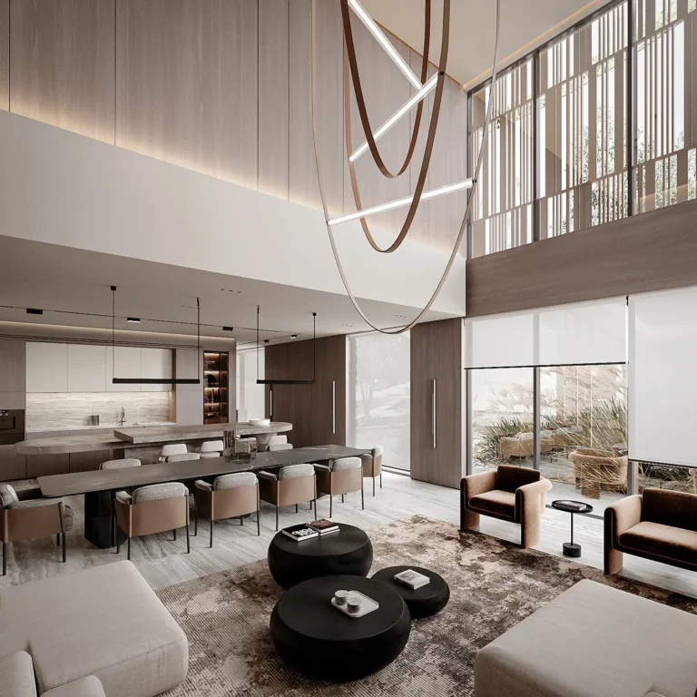 luxury villa living room in dubai