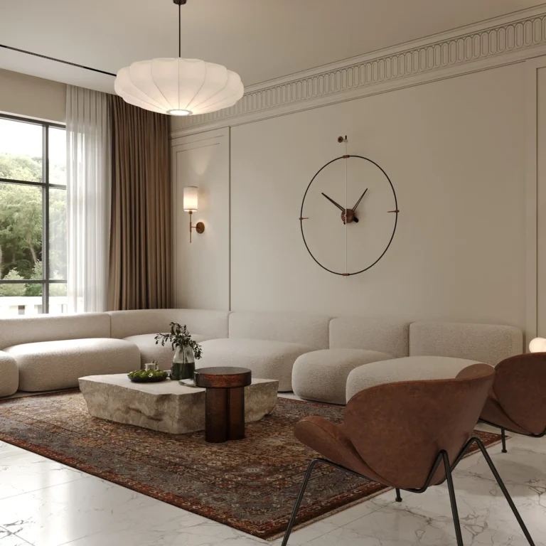 dubai apartment interior of drawing room design