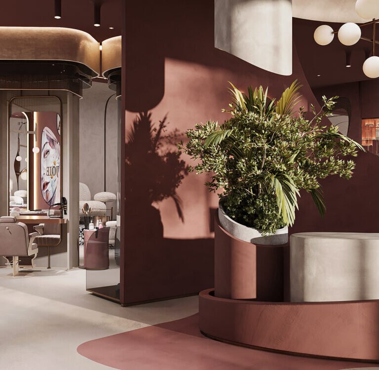 beauty salon interiors