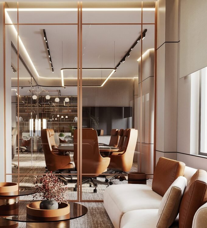 pods interiors for office in dubai