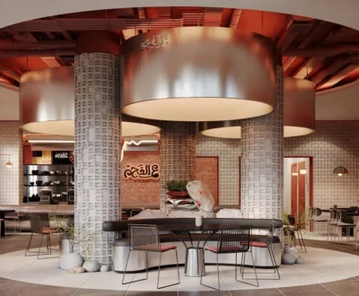 Traditional Opulence in Classic Dubai Restaurant Interior Design.